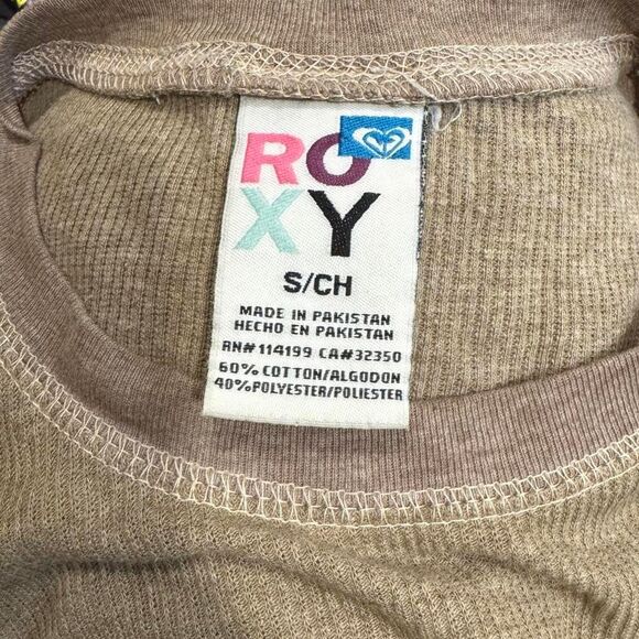 Roxy Y2K Thermal Long Sleeve Top S Surf Skate Grunge - Picture 7 of 8